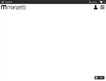 Tablet Screenshot of manzetticlothing.com